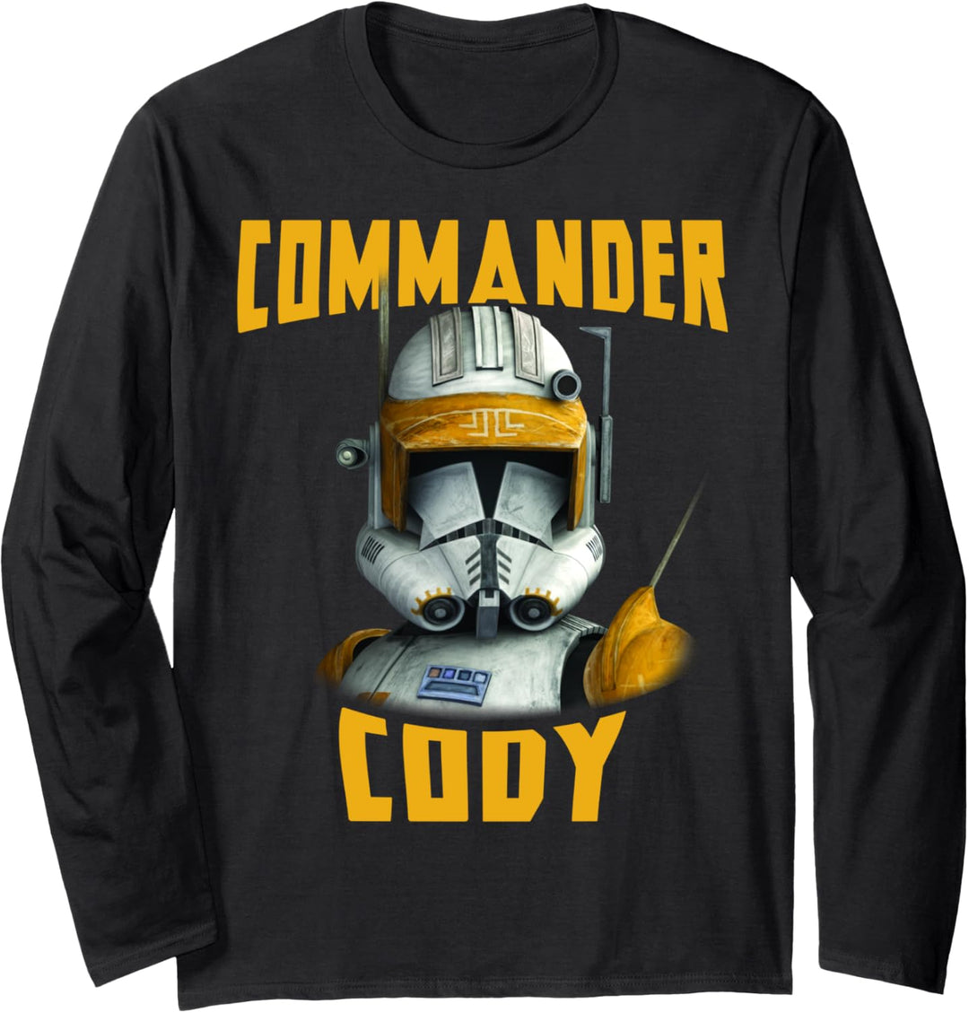 Star Wars: Clone Wars Commander Cody Big Face Langarmshirt
