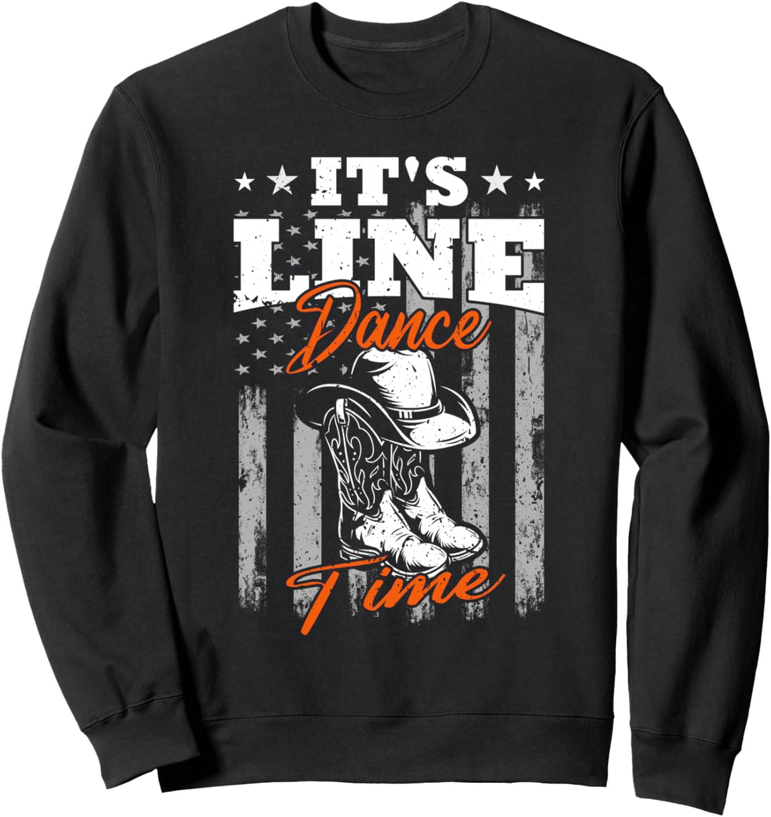 It's Linedance Time Western Country Tanz Line dance Sweatshirt