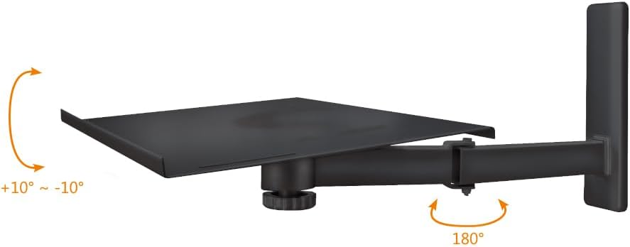 mywall H20SL TV Wandhalterung für Bildschirme, Laptops, Notebooks und Lautsprecherboxen 10" - 21" (2