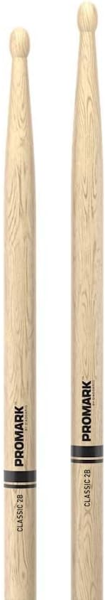 ProMark Classic Attack 2B Shira Kashi Oak Drumstick, Eichel, ovale Spitze, 4 Stück Holzspitze Four P