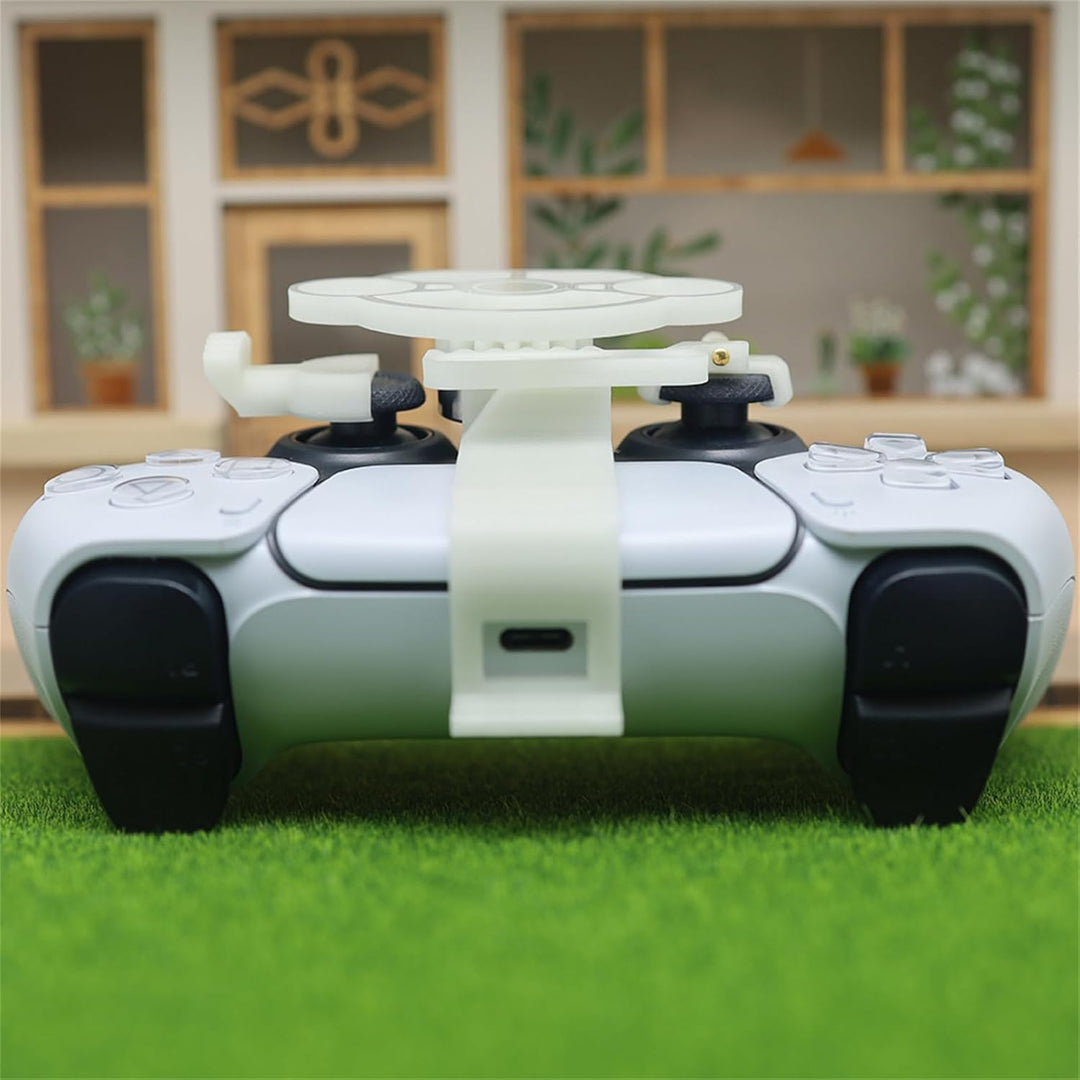 LICHIFIT Mini-Lenkrad für PS5-Rennspiel-Controller, Fahrsimulator, 3D-Druck-Lenkrad für PlayStation