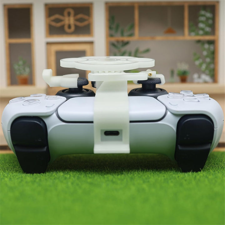 LICHIFIT Mini-Lenkrad für PS5-Rennspiel-Controller, Fahrsimulator, 3D-Druck-Lenkrad für PlayStation