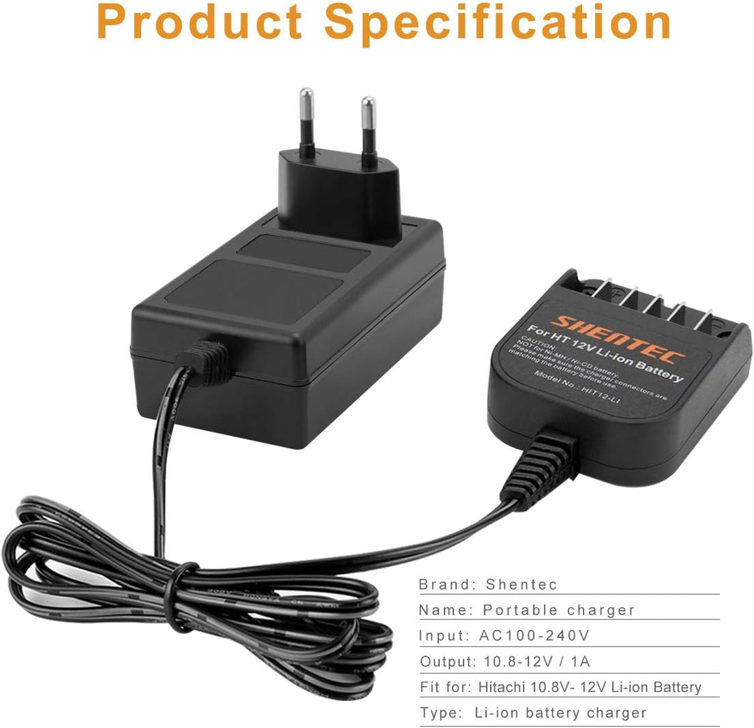 Shentec 10,8V-12V Li-Ionen Ladegeräte Für Hitachi BCL1015 329369 329370 329371 329389 331065 Einschu