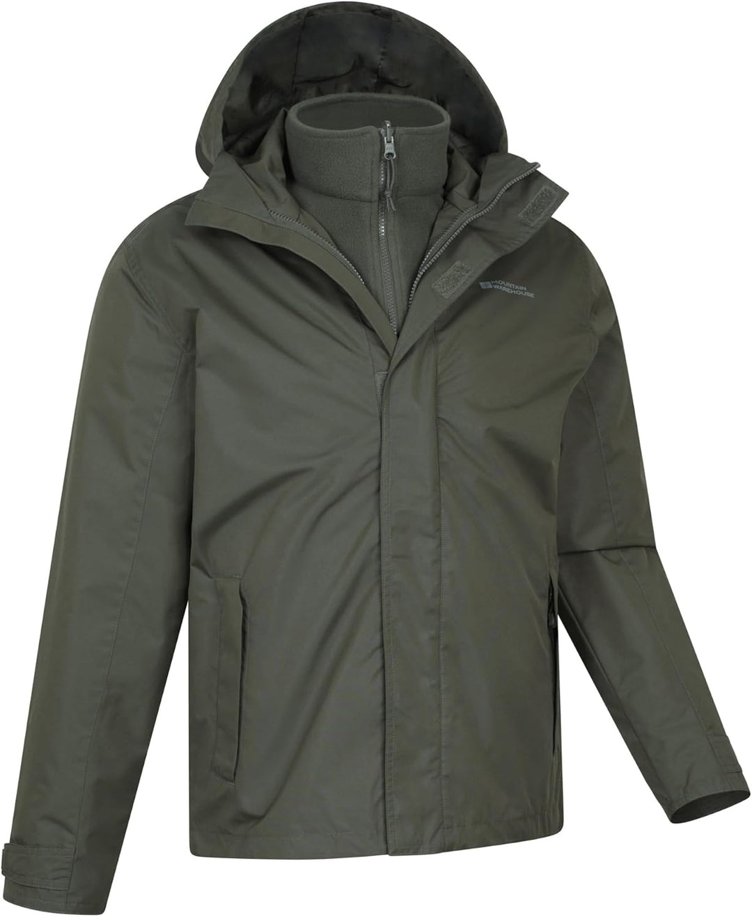 Mountain Warehouse Fell 3-in-1 Herren-Outdoor-Jacke - wasserdichte, atmungsaktive Regenjacke, Multif