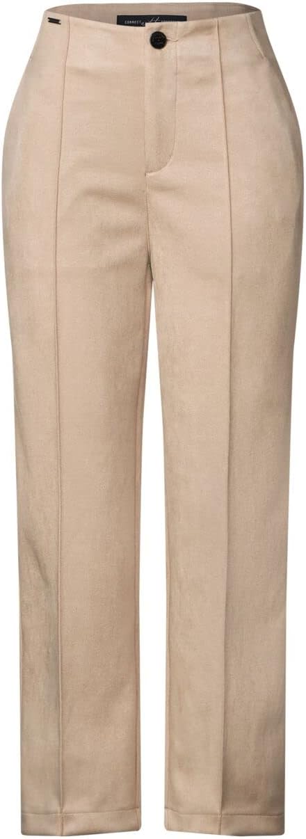 Street One Damen Kunstlederhose A375932 40W / 26L Light Buff Sand, 40W / 26L Light Buff Sand