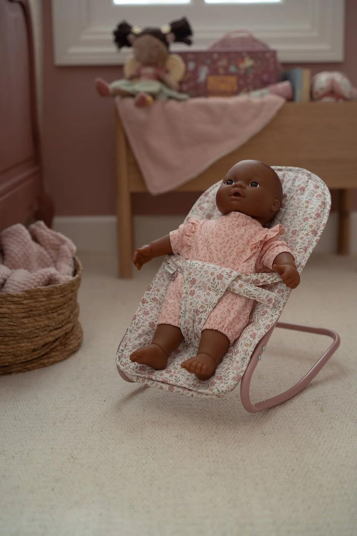 Little Dutch Puppenwippe Puppensitz für Babypuppen Puppen von 33 bis 46 cm Baumwollbezug mit Sicherh