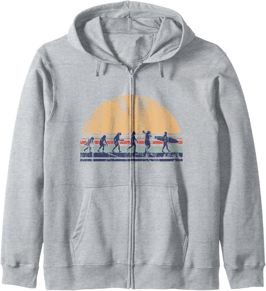 Retro Vintage Surfer Geschenk Surfing Evolution Kapuzenjacke