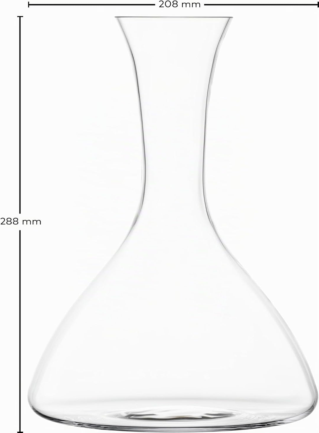 Zwiesel Glas Dekanter Vivid Senses, handgefertigte vielseitig einsetzbare Glas-Karaffe, robustes Tri