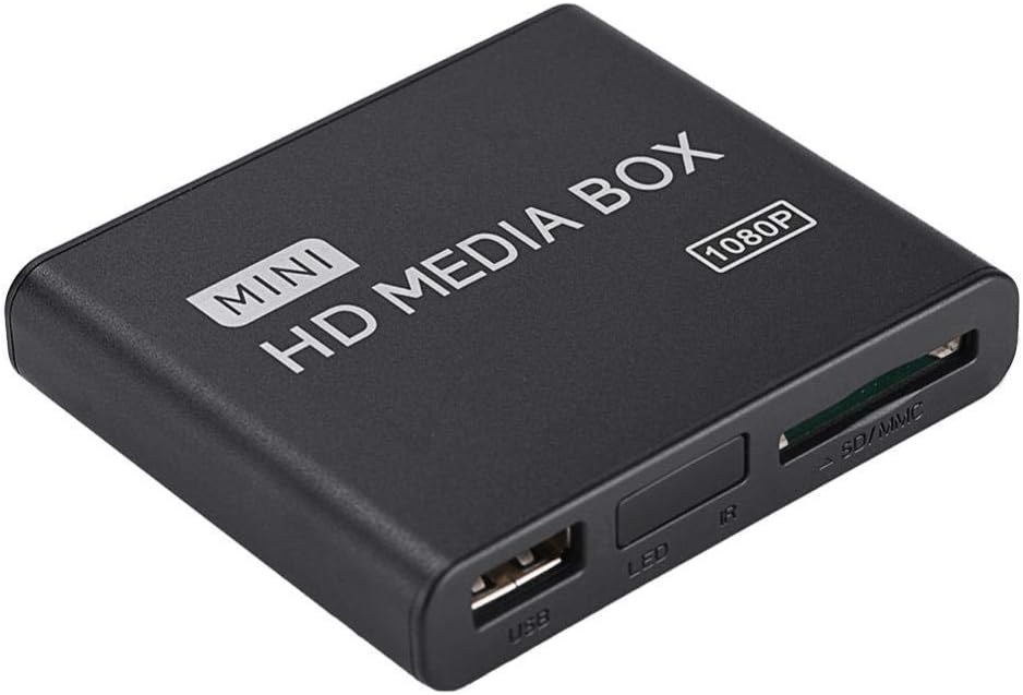 VBESTLIFE 110-240 V Full HD Box Media Player,16 Sprache 1080 P Media Player Box Unterstützung USB MM
