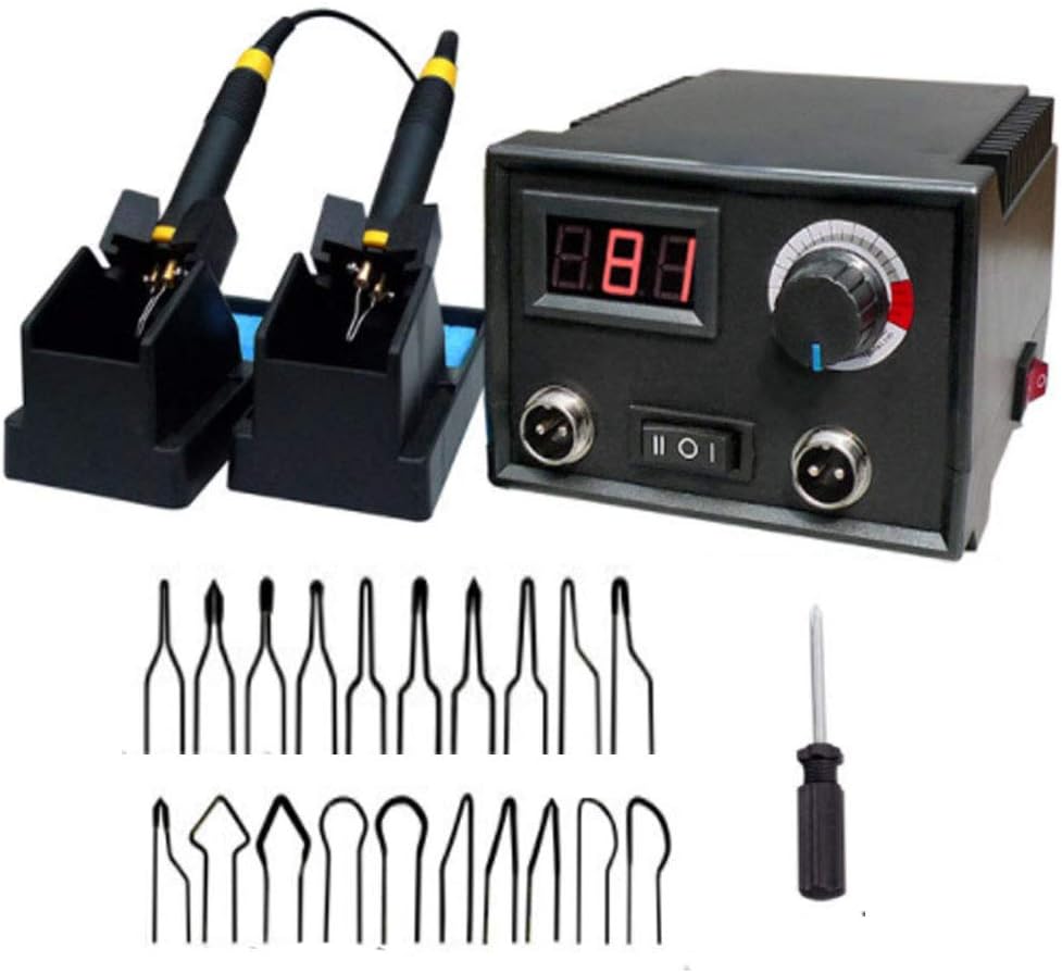 Seababyhouse 60W Professionelles Holzbrenner Werkzeug für Brandmalerei Dual Pen Brandmalerei Bastels