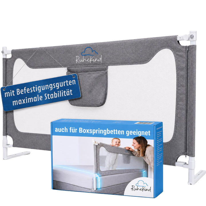 Rausfallschutz Boxspringbett & Bettgitter Rausfallschutz – Bettschutzgitter Set inkl. Befestigungsmö