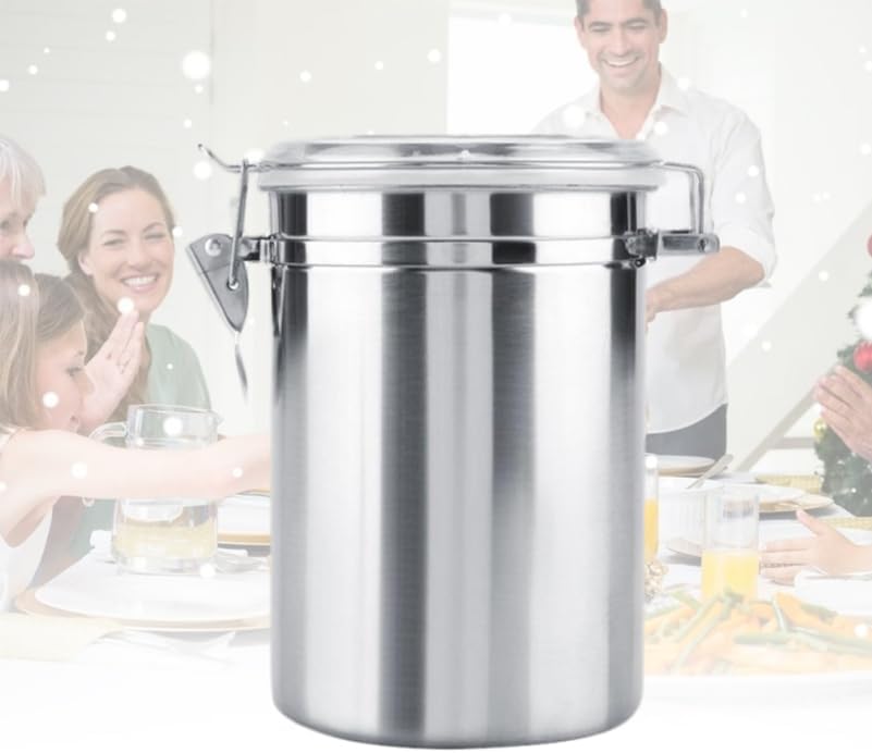 TOPBATHY Edelstahl Versiegelte Dosen 1062Ml Luftdicht Vorratsbehälter Für Kaffee Bohnen Snacks Tee K