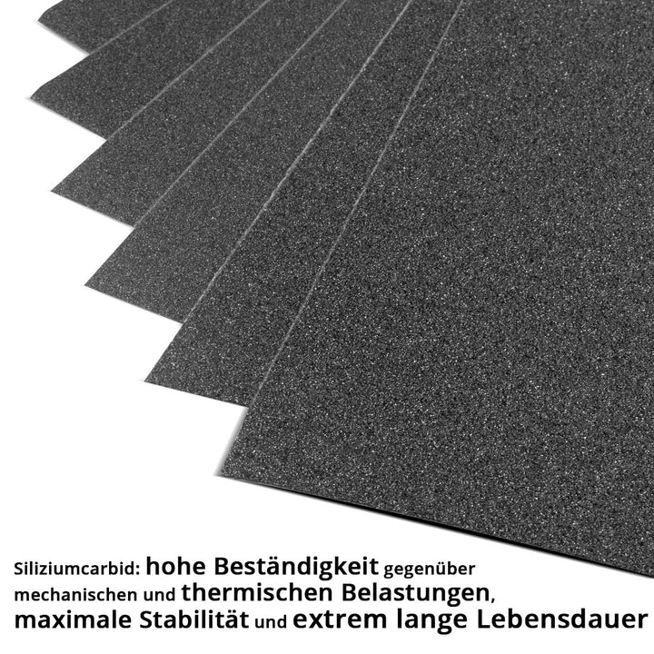 STAHLWERK Siliziumcarbid-Schmirgelpapier 230 x 280 mm, 2 x 12 Stück | Schleifpapier | Schleifpads |
