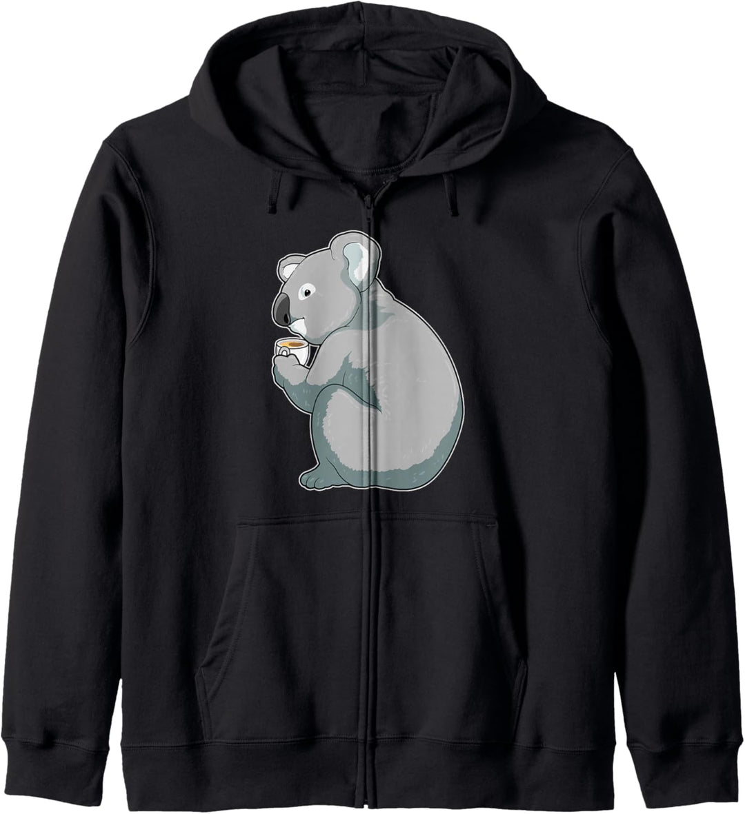 Koala Kaffee Tasse Kapuzenjacke