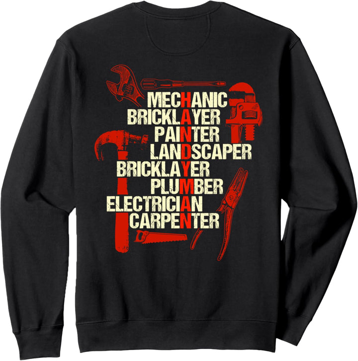 Handwerker Geschenke Design auf der Rückseite der Kleidung Sweatshirt