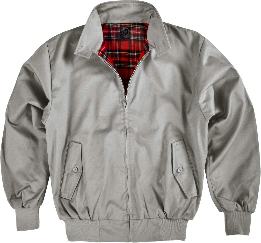 Original GearUp® Harrington Jacke English Style in 12 verschiedenen Designs wählbar XXL Grau, XXL Gr