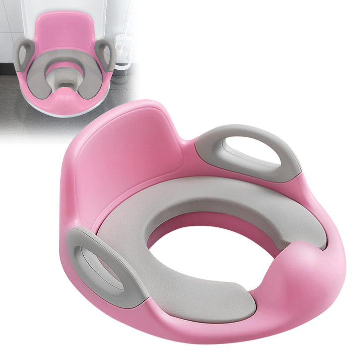Kinder Toilettensitz WC Sitz, Baby Training Toilettentrainer, Kloaufsatz Kinder mit Anti-Rutsch Grif
