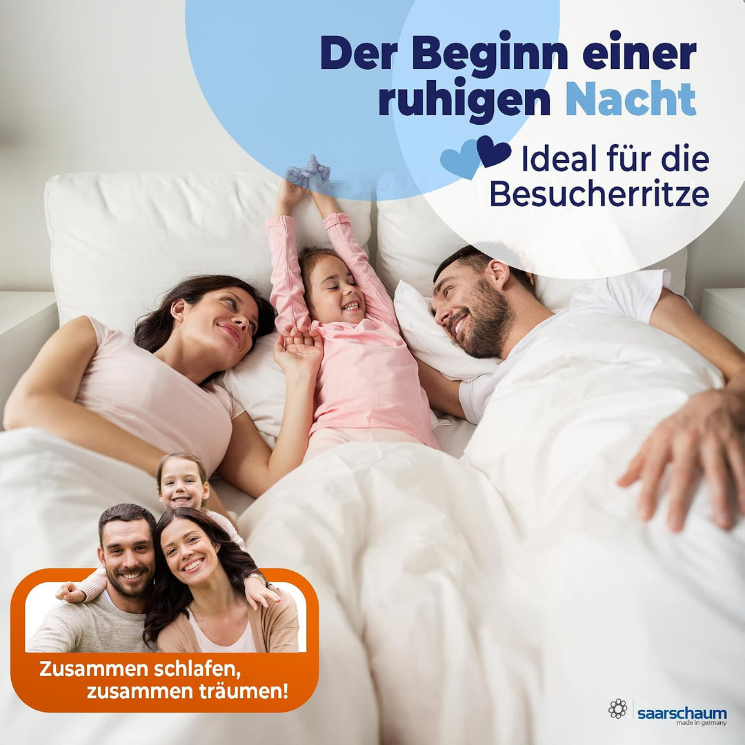 saarschaum • Schaumstoffstreifen Matratzenverlängerung • Schaumstoff Zuschnitt • Bett Lückenfüller •