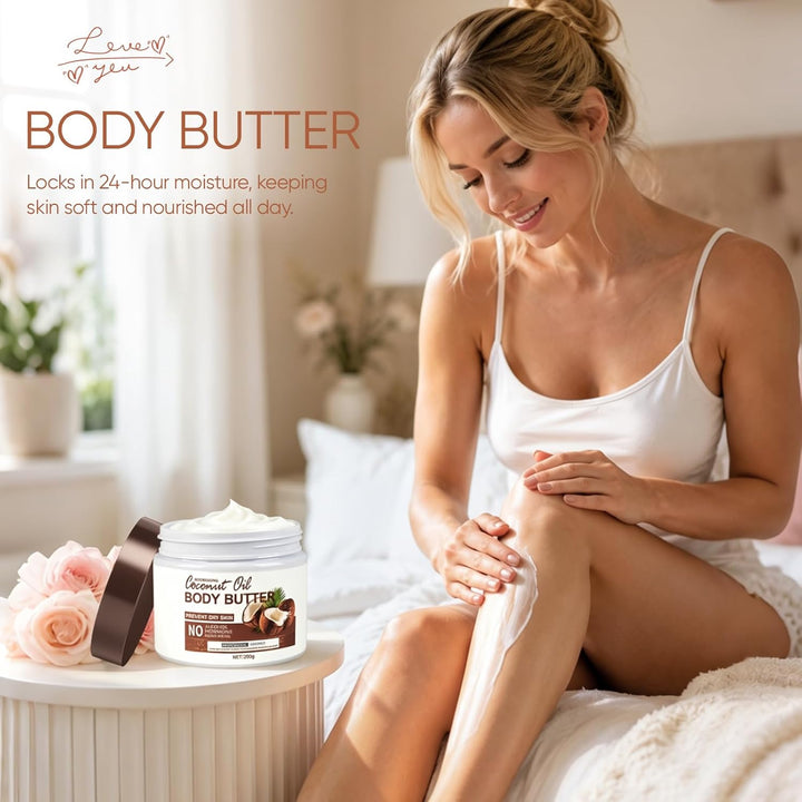 Körperpeeling Körperpflege Set, Body Scrub + Körperbutter + Gesichtsmaske + Augenpads – Komplettes B