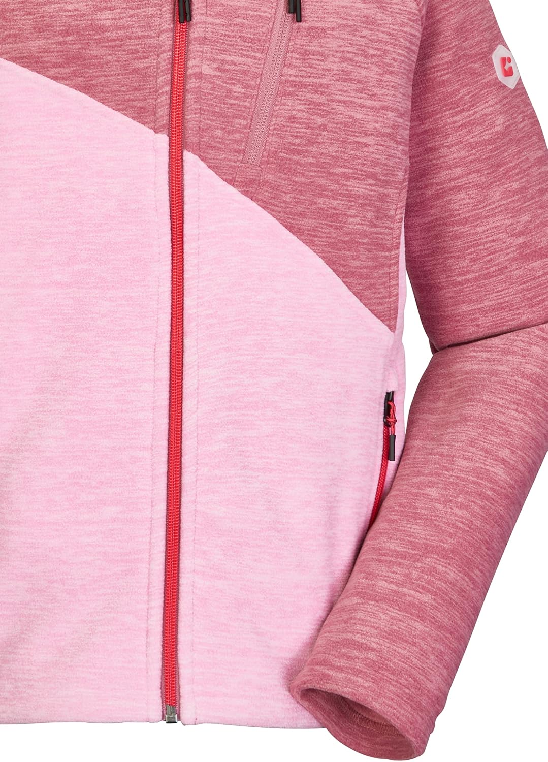 Killtec Mädchen Kos 202 Grls Flc Jckt Fleecejacke mit Kapuze 176 rosenholz, 176 rosenholz