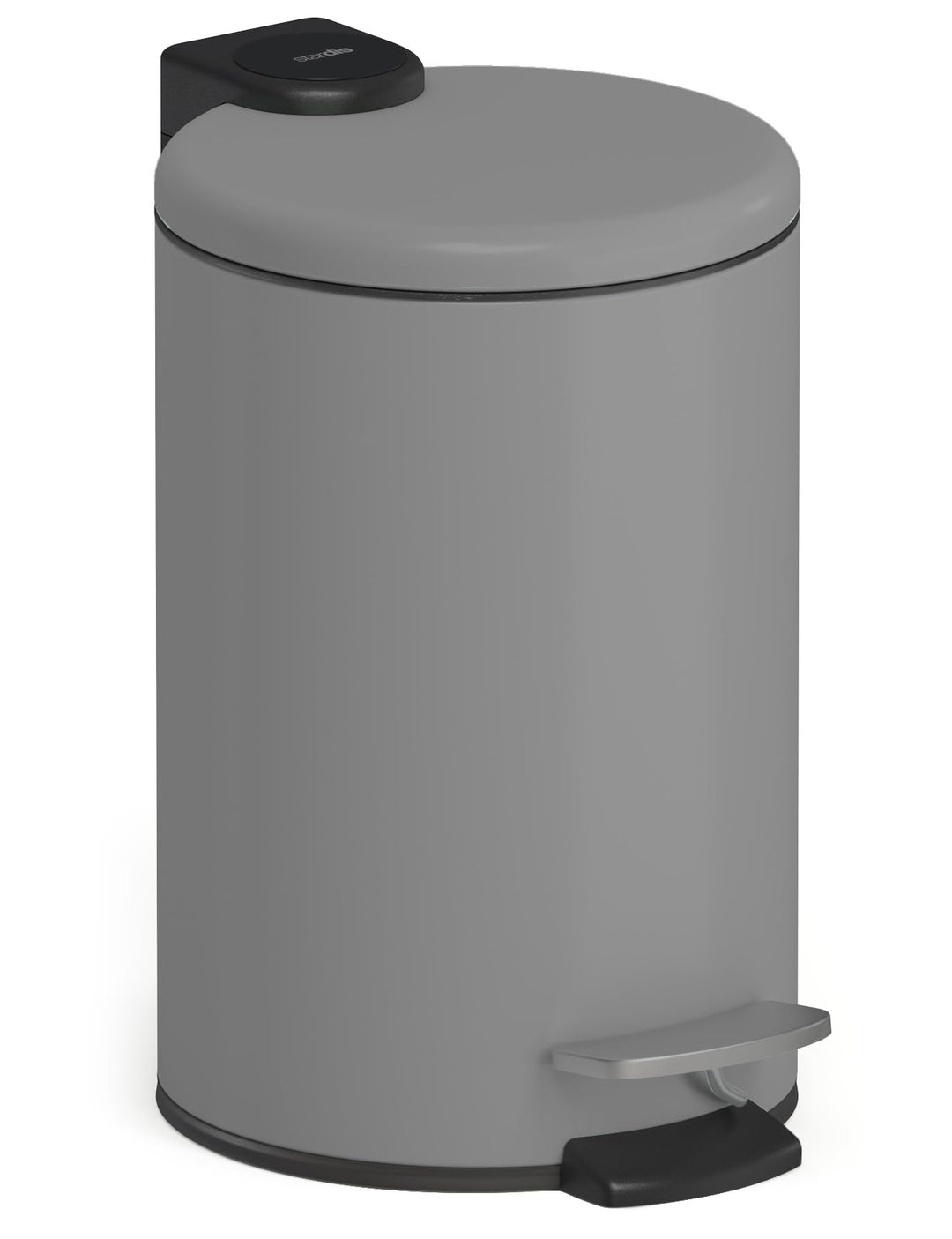 3 Liter Treteimer Edelstahl matt mit Absenkautomatik Klappdeckel leise schliessend Softclose mit Inn