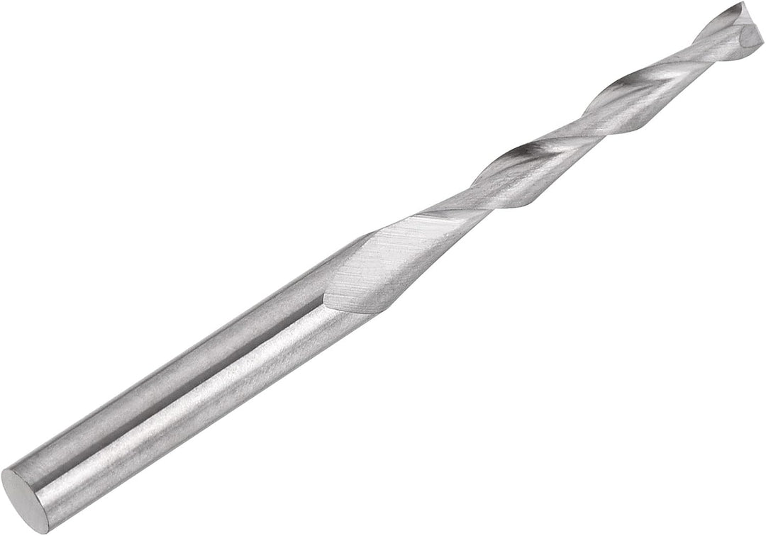 sourcing map 2 Stück VHM Schaftfräser 2 mm, Klingenlänge 17 mm, CNC Fräser für Edelstahl, Verbundwer