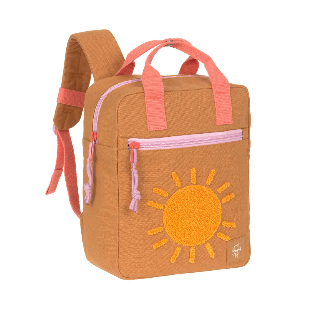 LÄSSIG Kindergartenrucksack Mini Square 7L Little One &amp; Me Caramel, Caramel