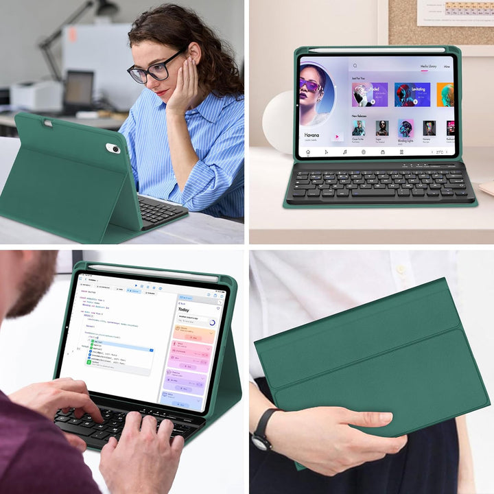 IVEOPPE Tastatur für iPad mini 7 (A17 pro) 2024 / Mini 6 2021, Hülle mit Tastatu Magnetisch Bluetoot