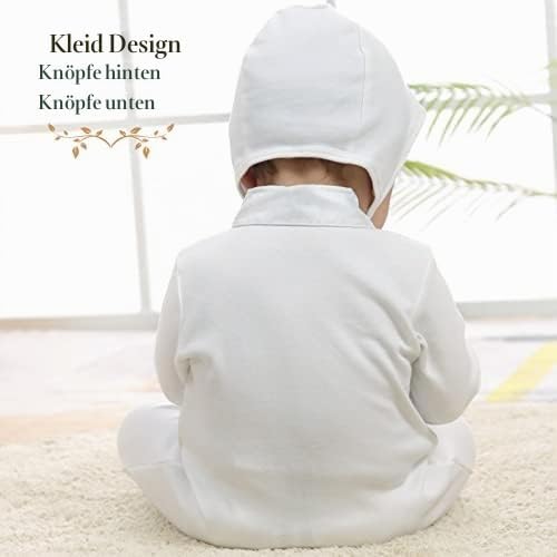 Booulfi Baby Kleidung Jungen 0-12 Monate Strampler Neugeborene Body Langarm Overall Winter Baby Erst