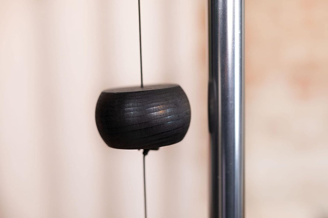 Sonic Energy Moon Meditation Chime – Windspiel mit 1 Klangstab (432 Hz) – für Garten u. Entspannung