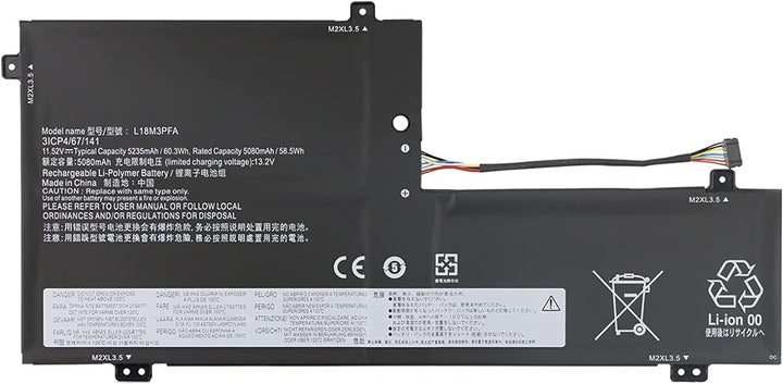 AKKEE L18M3PFA L18D3PF2 Laptop Akku für Lenovo Yoga C740-15IML C740-15 81TD Series Notebook 5B10W672