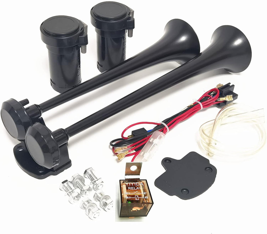 YIYIDA Autohupe Car Horn Lufthorn 12V Air Horn12V Schiffshupe mit hohem und niedrigem Ton 170db Druc