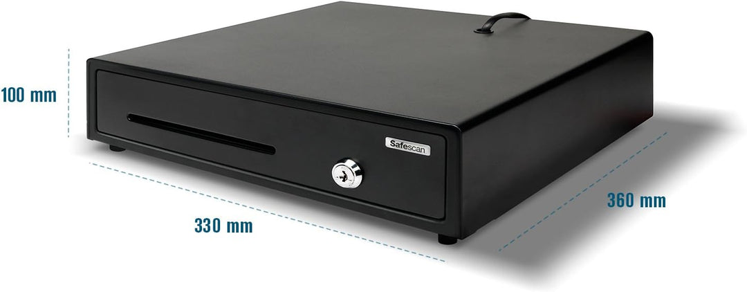 Safescan LD-3336 Leichte Kassenschublade, 36 x 33 x 8 cm & Tera Kabelloser Handheld-Barcode-Scanner