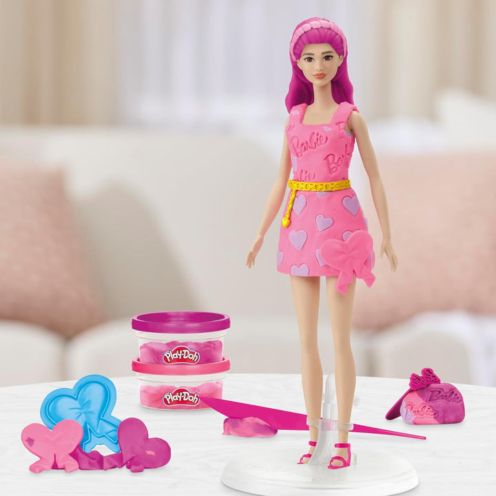 Play-Doh Barbie Herzen & Haare Puppenset, Barbie Herzen & Haare