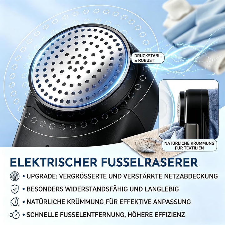 Fusselrasierer Elektrisch für Verschiedene Stoffe，Schwarz