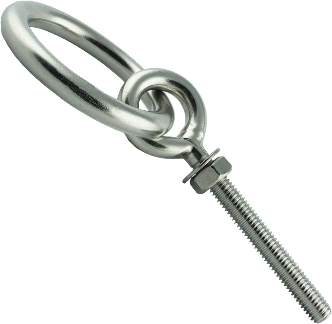 Eisenwaren2000 | M12 x 150 mm Augbolzen mit Ring (2 Stück) - Ösenschrauben - metrisches Gewinde - Ri