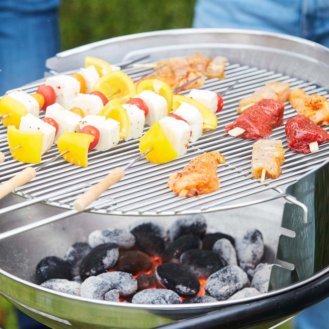 Barbecook Grillrost rund 50 cm mit zwei festen Haltegriffen für Holzkohlegrill, BBQ grill zubehör, e