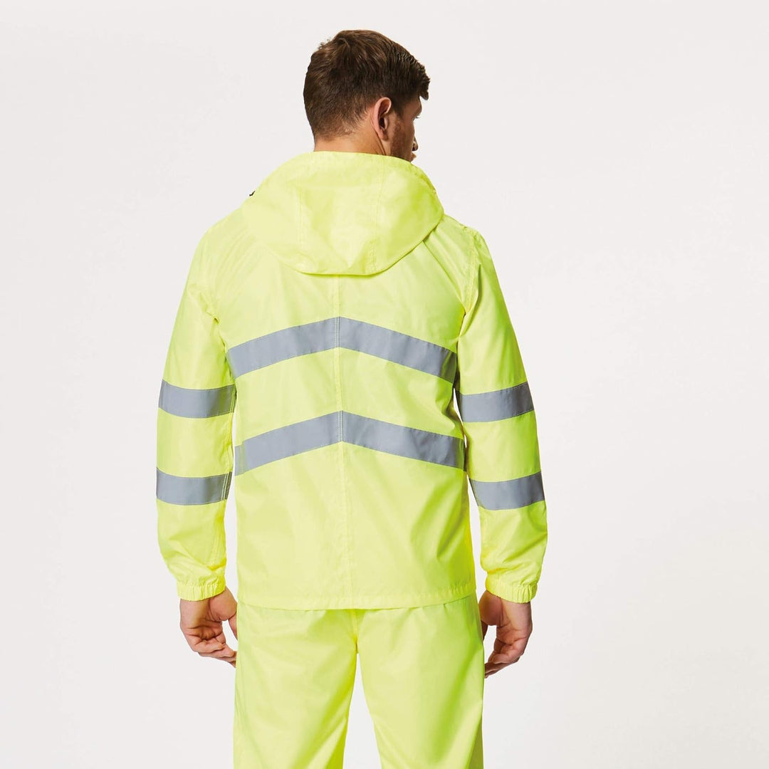 Regatta TRW497 18850 professionelle Warnschutzjacke, wasserfest und winddicht, verstaubar, Orange, G