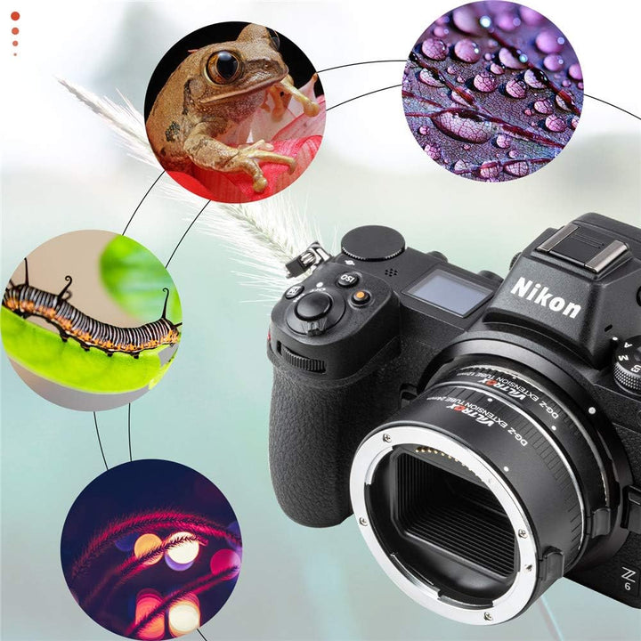 Viltrox DG-Z Autofokus Zwischenringe Makro Verlängerungsring-Set 12mm+24mm für Nikon Z-Mount Z6 Z7 Z