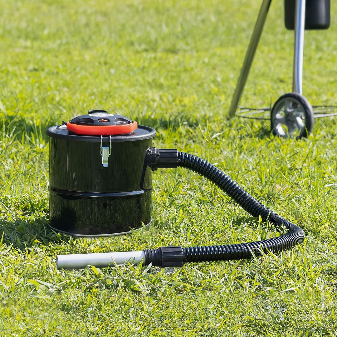Navaris Aschesauger 10L mit Filter 800W - Asche Russ Staubsauger für Kamin BBQ Grill Ofen - Kaminsau