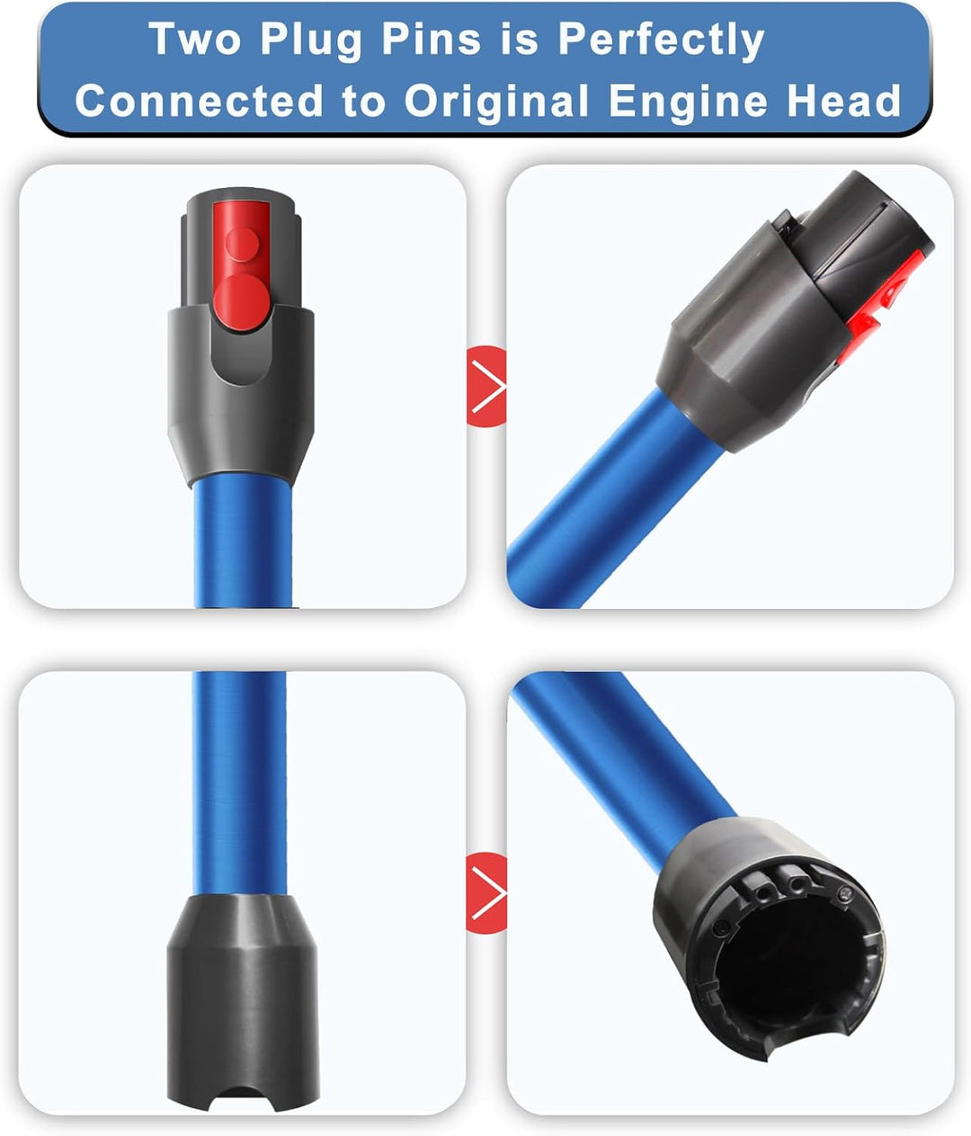 Ersatzteile Verlängerungsrohr für Dyson V12 Detect Slim Staubsauger, Saugrohr Länge 74 cm, Rohr Ersa