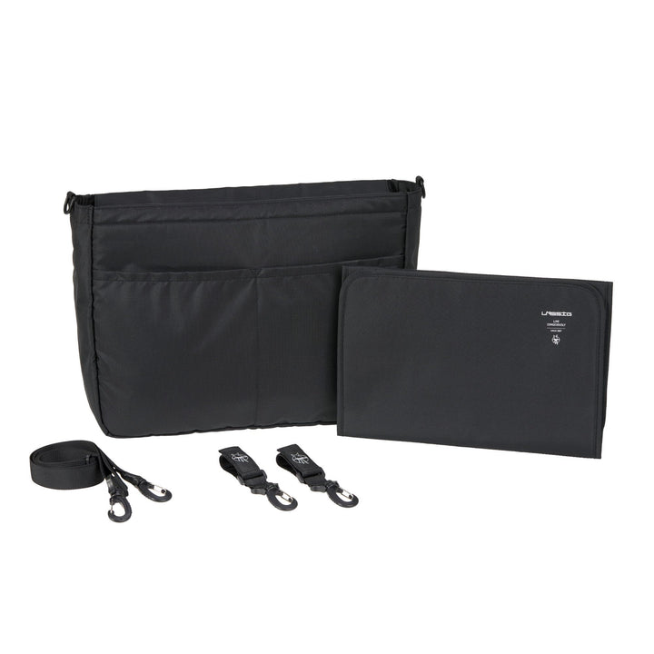 LÄSSIG Baby Kinderwagenorganizer Taschenorganizer inkl. Kinderwagenbefestigung und Schultergurt/Casu