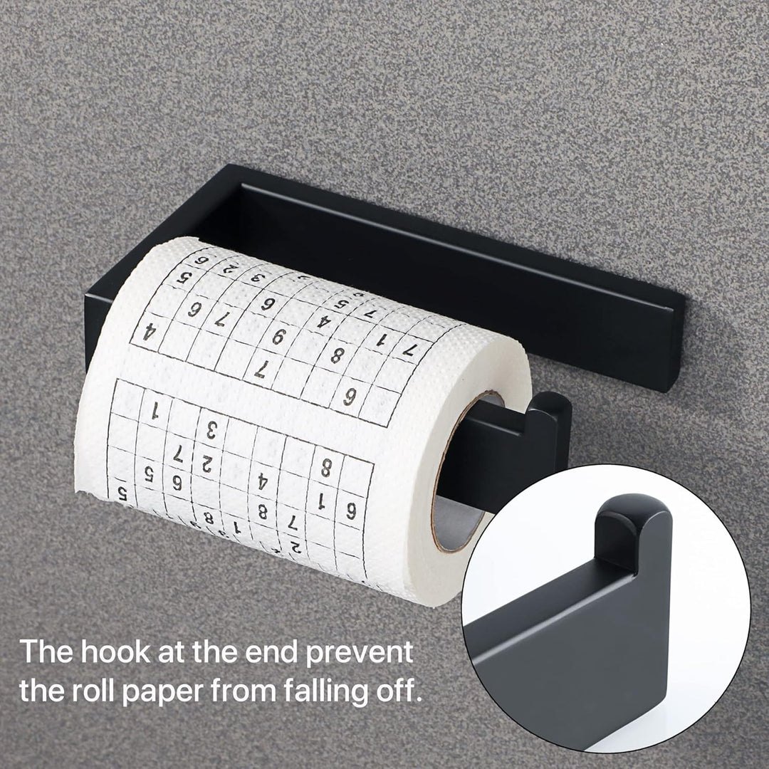 Toilettenpapierhalter Schwarz, SAYAYO Klopapierhalter Edelstahl Toilettenpapierhalter Bohren Toilet