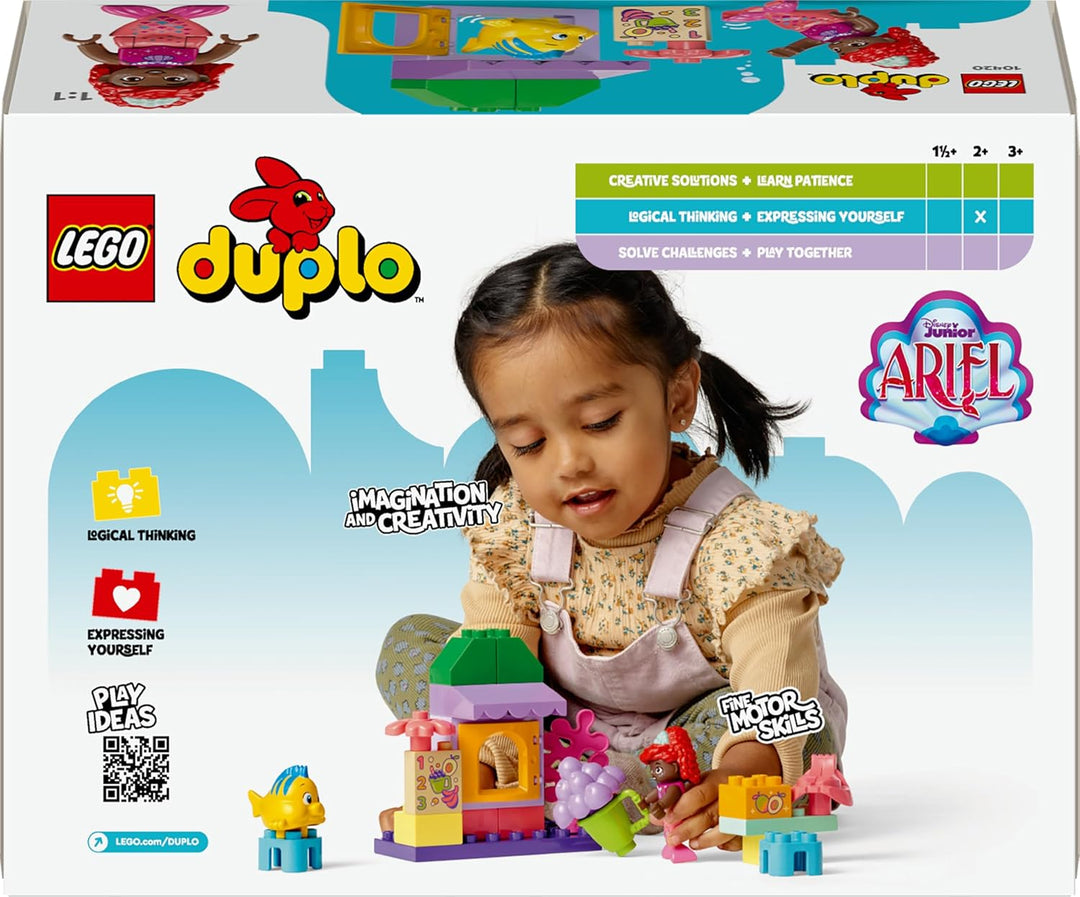 LEGO DUPLO | Disney Arielles und Fabius' Café-Kiosk, Kleine Meerjungfrau Spielzeug, Lernspielzeug mi