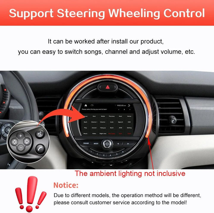 Android Autoradio mit GPS-Navigation Auto Radio Ersatz für Mini Mini R56/Clubman R55/Countryman R60/