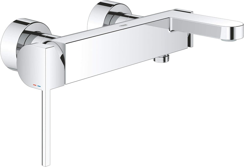 GROHE Plus | Badarmatur- Einhand-Wannenbatterie | mit Temperaturbegrenzer | chrom | 33553003 Chrom E