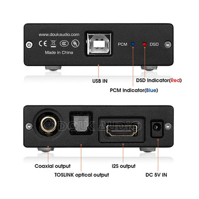 Mini XMOS XU208 Digitale Schnittstelle USB zu Koaxial/Optisch/HDMI/12S Konverter Digital Interface A