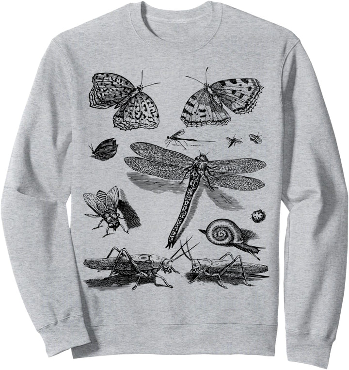 Libelle Schmetterling fliegende Insekten Sweatshirt
