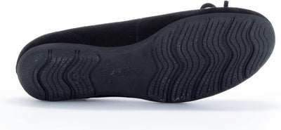 Gabor Damen Klassische Ballerinas, Frauen Flats 38 EU Schwarz, 38 EU Schwarz