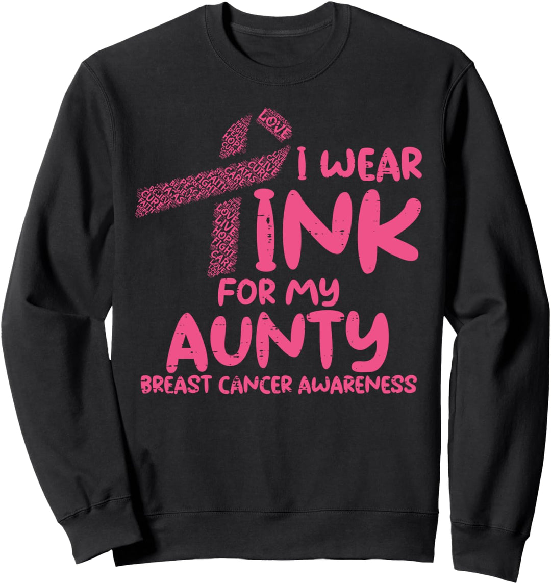 Brustkrebs-Bewusstseinsunterstützung, Pink Sweatshirt